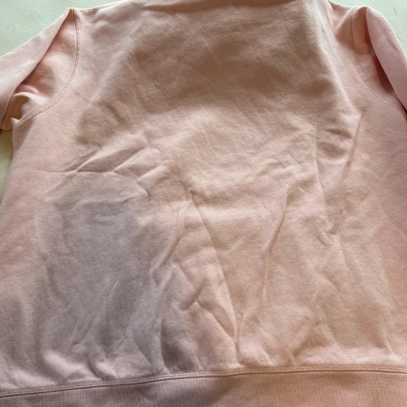 Disney H&M Mickey Logo Hoodie Pullover Pink Sweatshirt Women's Sz XL - Picture 8 of 8